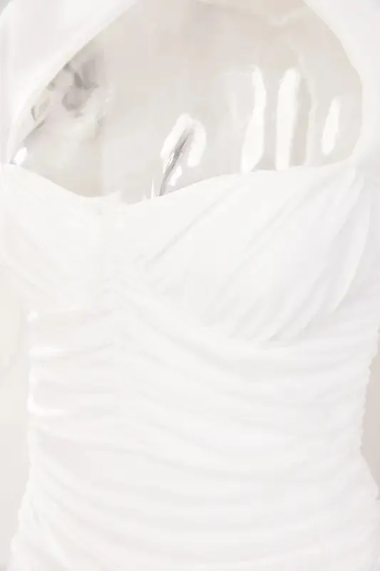 It's My Time Shirring Mini Dress