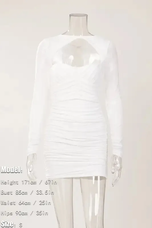 It's My Time Shirring Mini Dress
