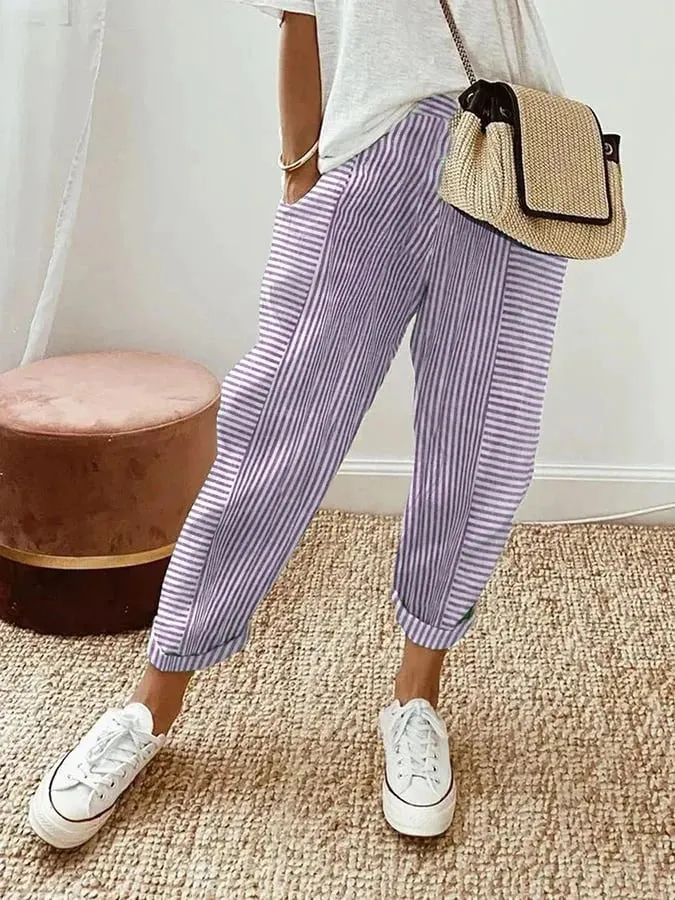 Kahra - Striped Pants