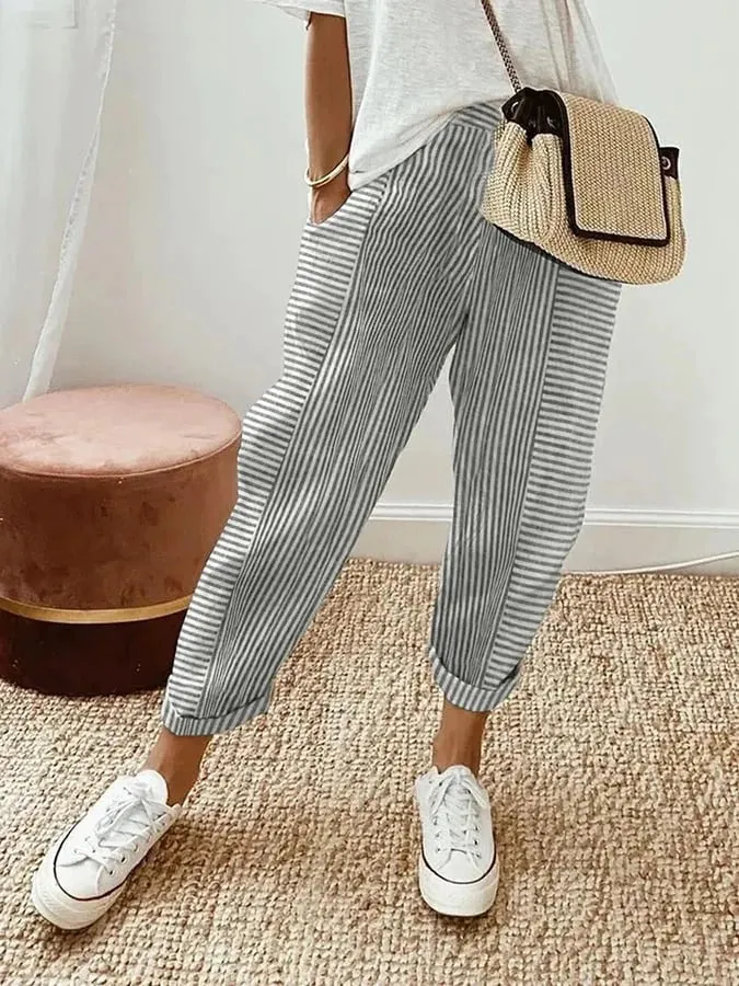 Kahra - Striped Pants