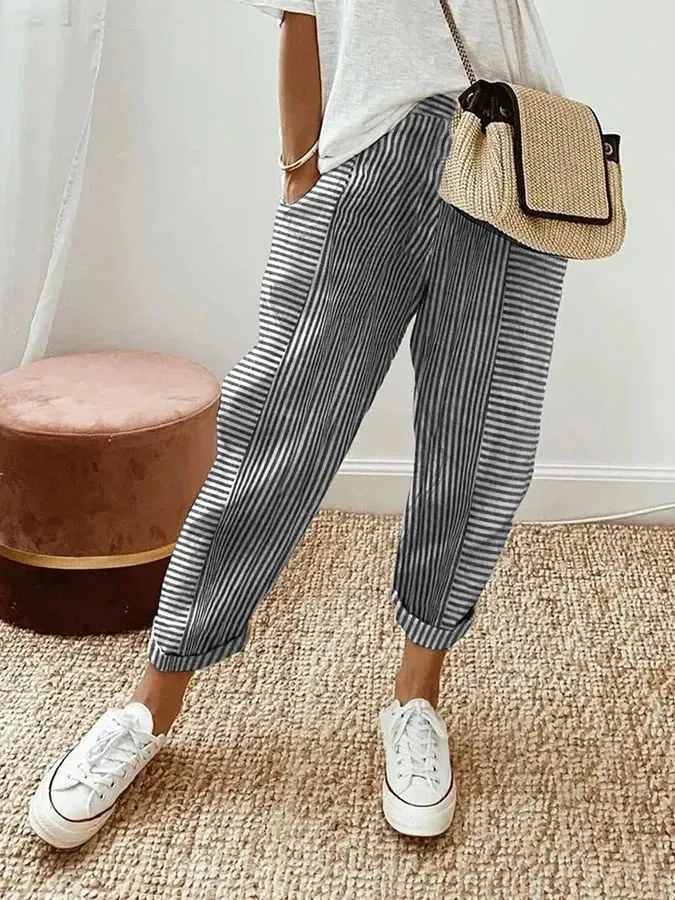 Kahra - Striped Pants