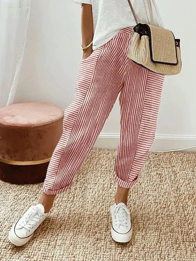 Kahra - Striped Pants
