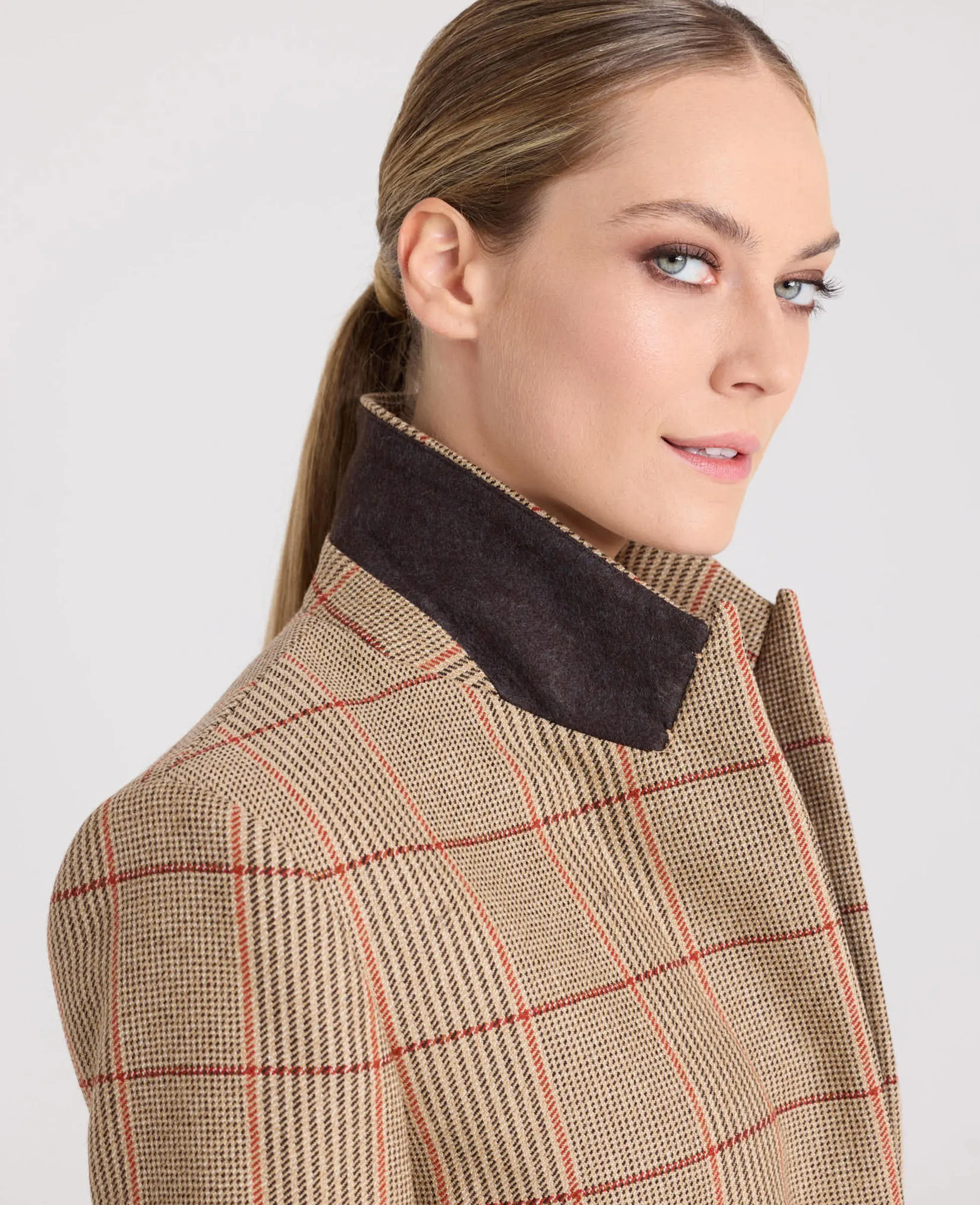 Louise Wool Check Blazer