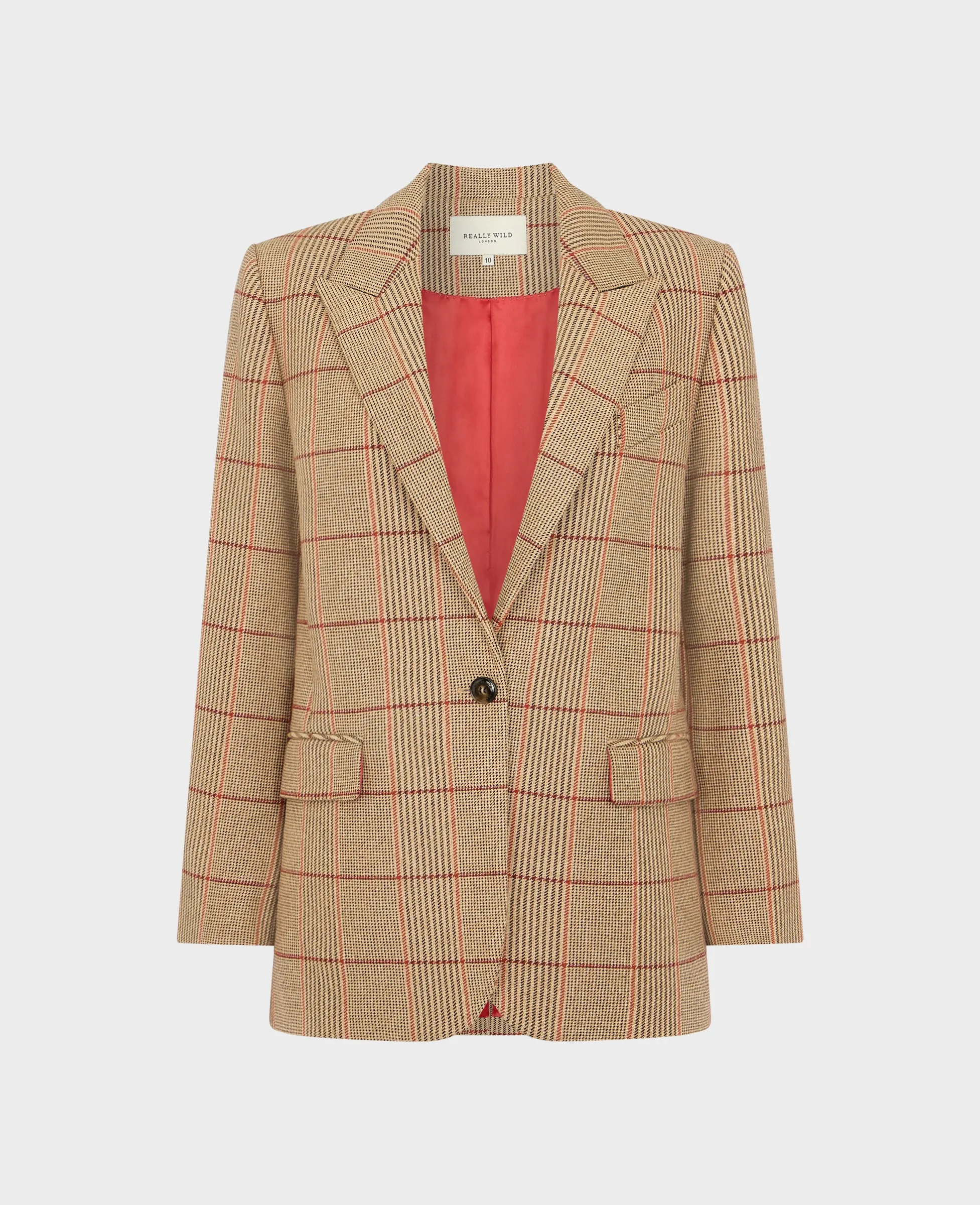 Louise Wool Check Blazer