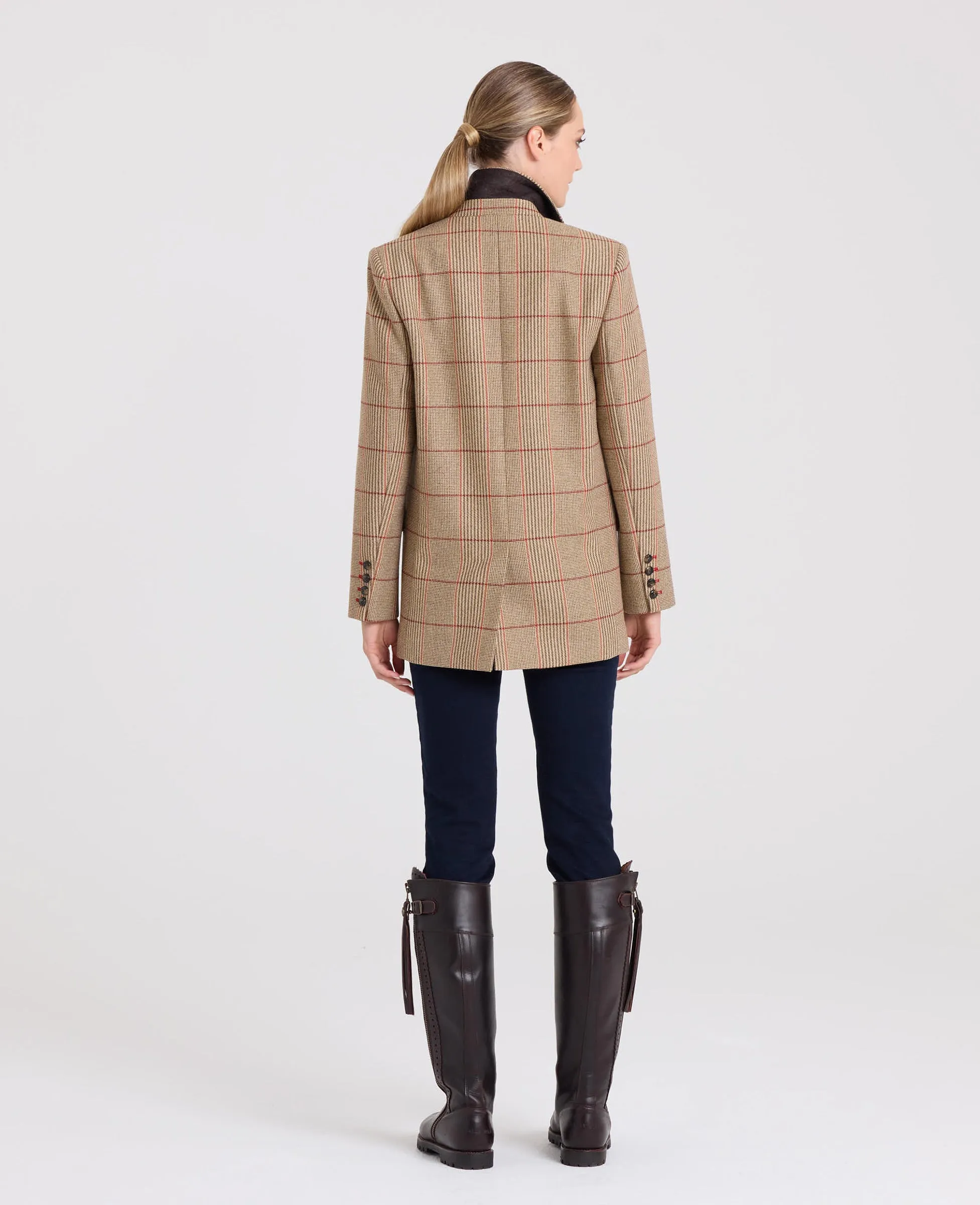 Louise Wool Check Blazer