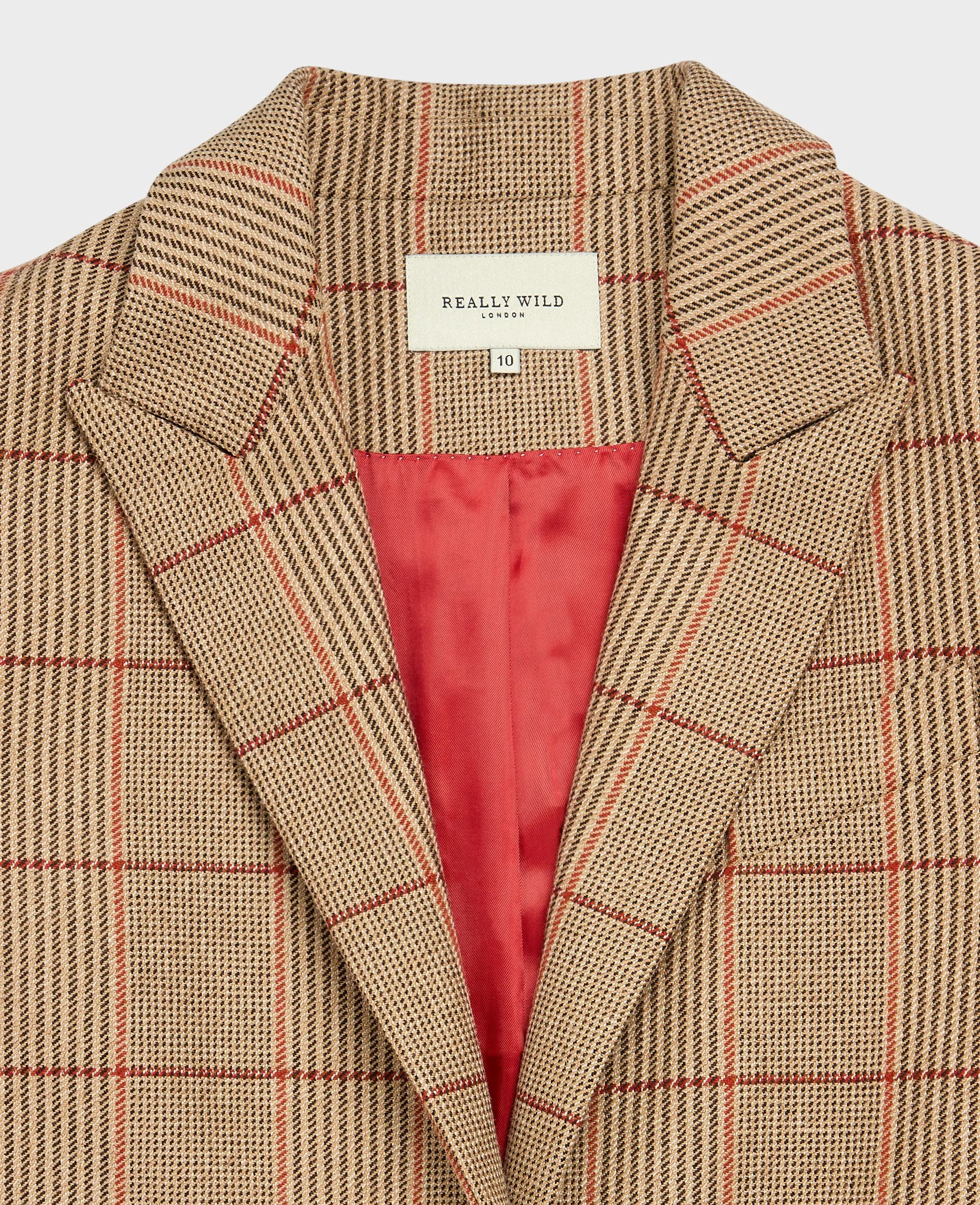 Louise Wool Check Blazer