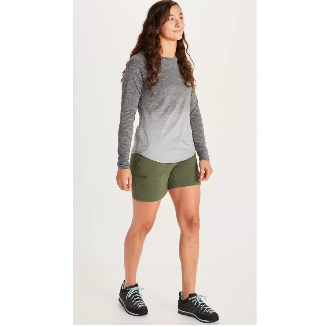 MARMOT WMS CABRILLO LS MAGLIA DONNA TRASPIRANTE LEGGERA GRIGIO AZZURRO