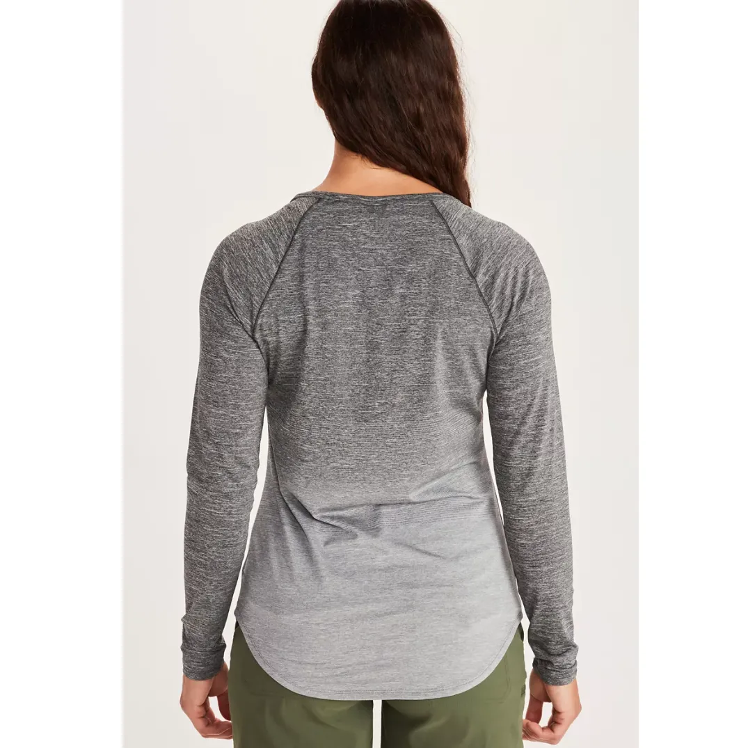 MARMOT WMS CABRILLO LS MAGLIA DONNA TRASPIRANTE LEGGERA GRIGIO AZZURRO