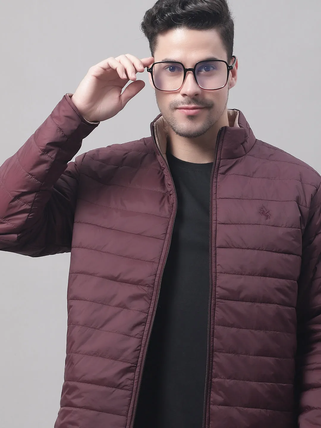 Men Reversible Wine Jacket
