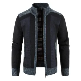 Men's Casual Stand Collar Knitted Jacket 88685440F