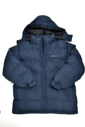men's heavy bubble jackets - navy blue Case of 12