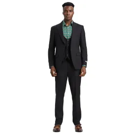 Men's Modern Hybrid-Fit 3pc Suit Set, Jacket Vest and Pants