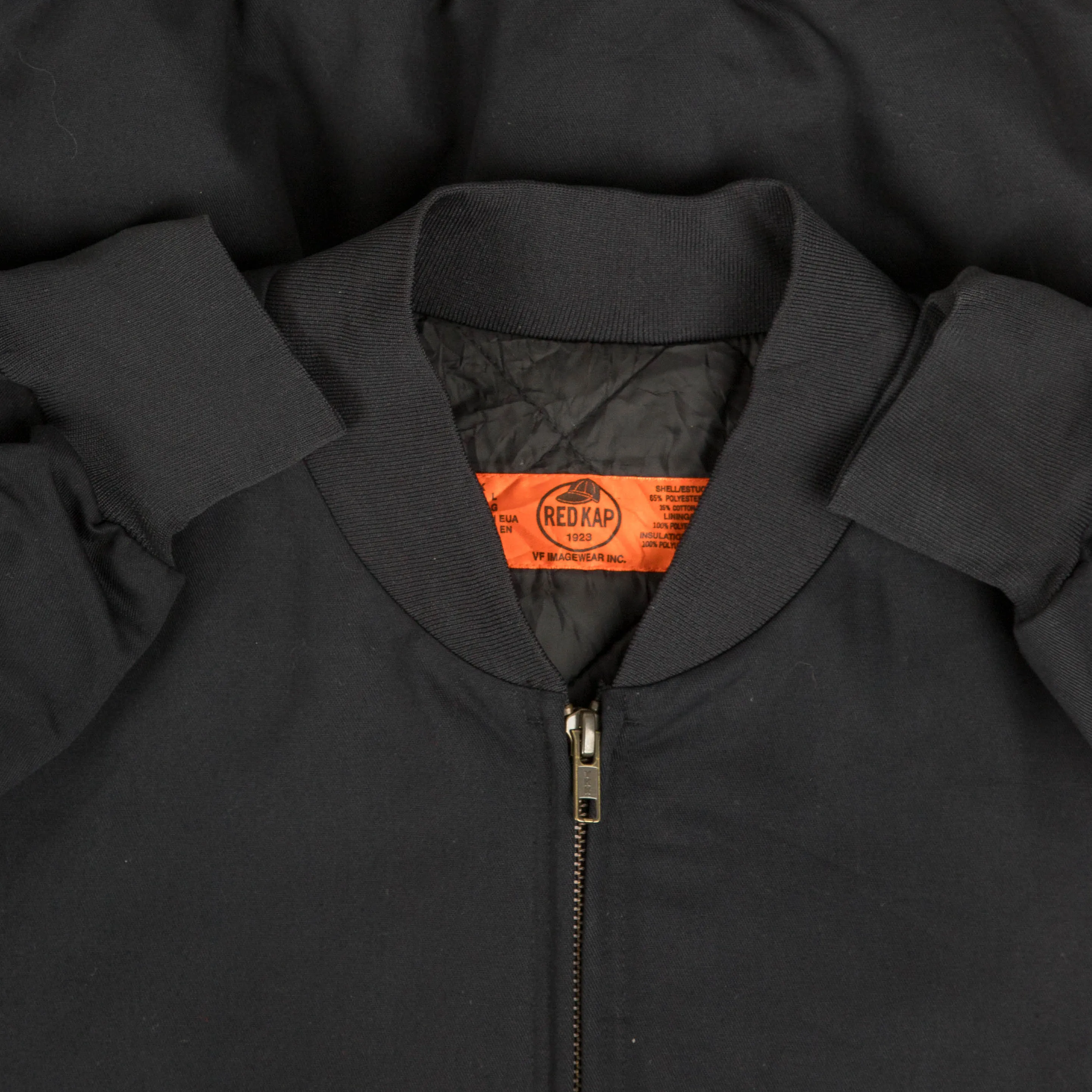 MEN'S VINTAGE RED KAP WORKWEAR BOMBER JACKET - MEDIUM