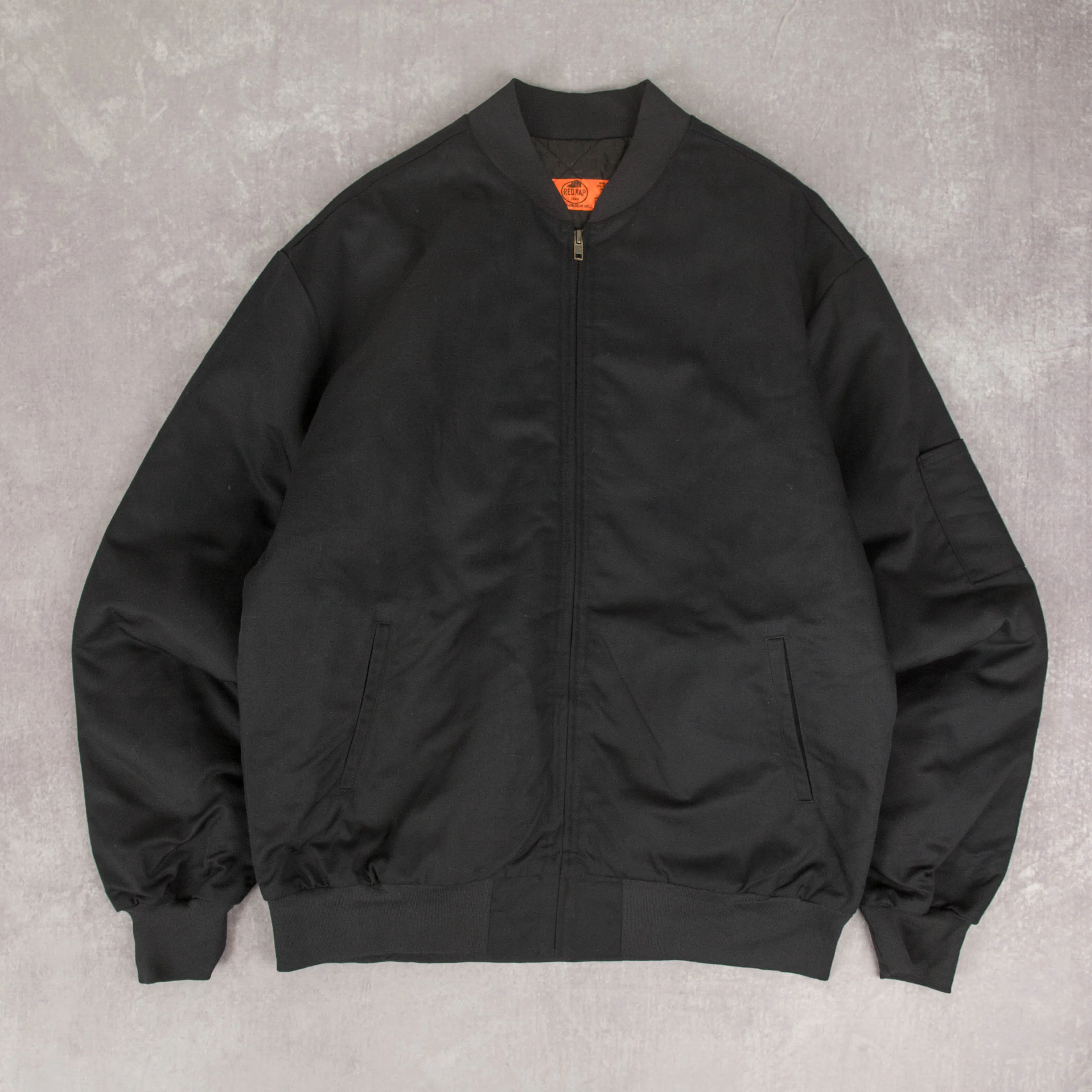 MEN'S VINTAGE RED KAP WORKWEAR BOMBER JACKET - MEDIUM