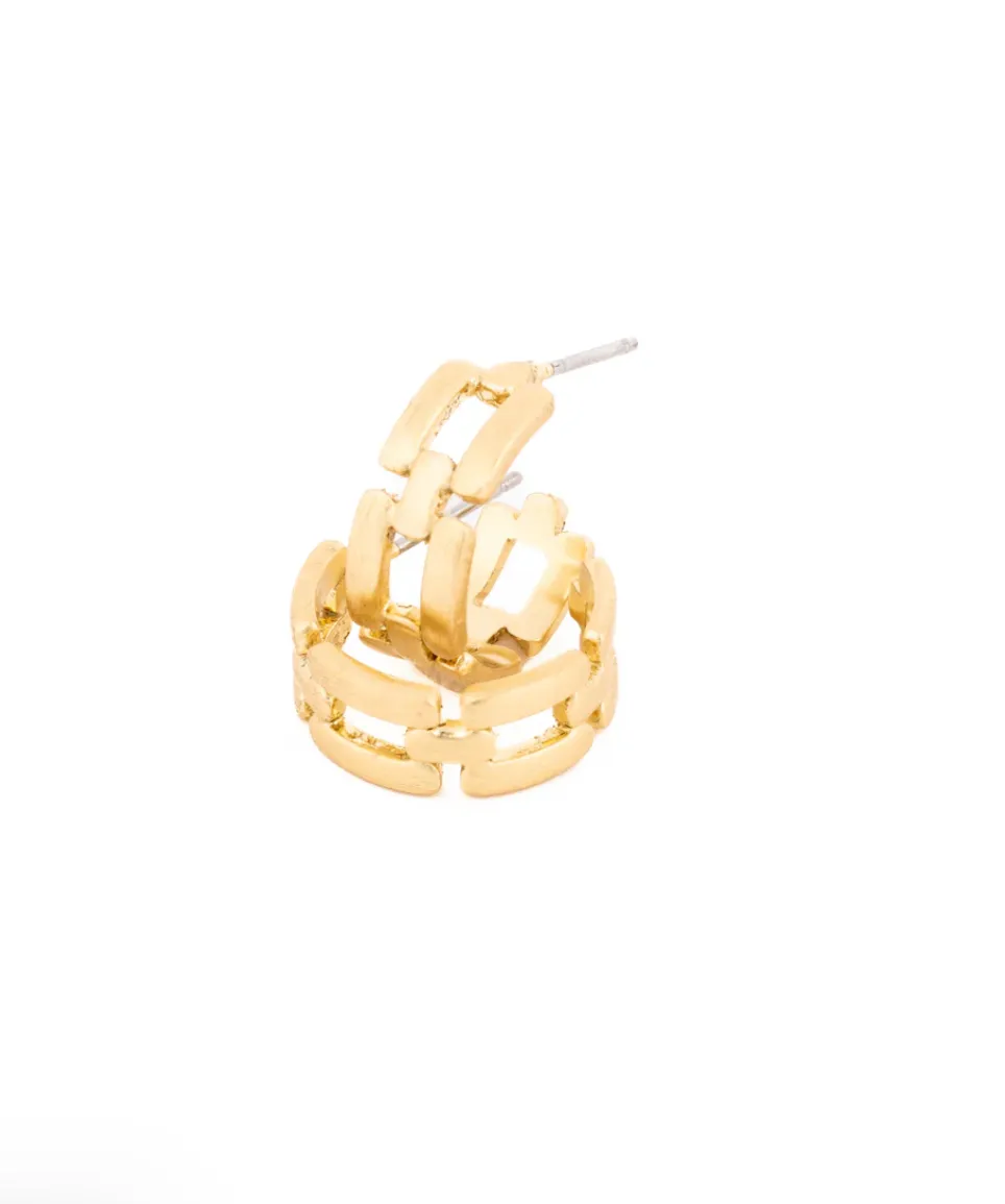 Michelle McDowell Layla Small Gold Hoop Earrings
