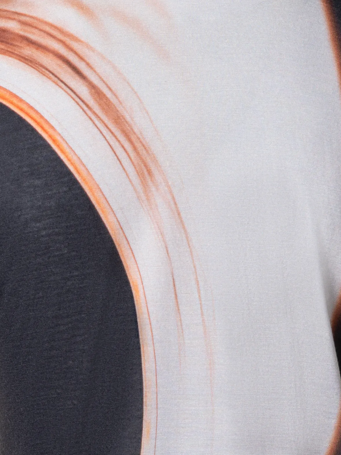 Mock Neck Top with Mocca Loop Print