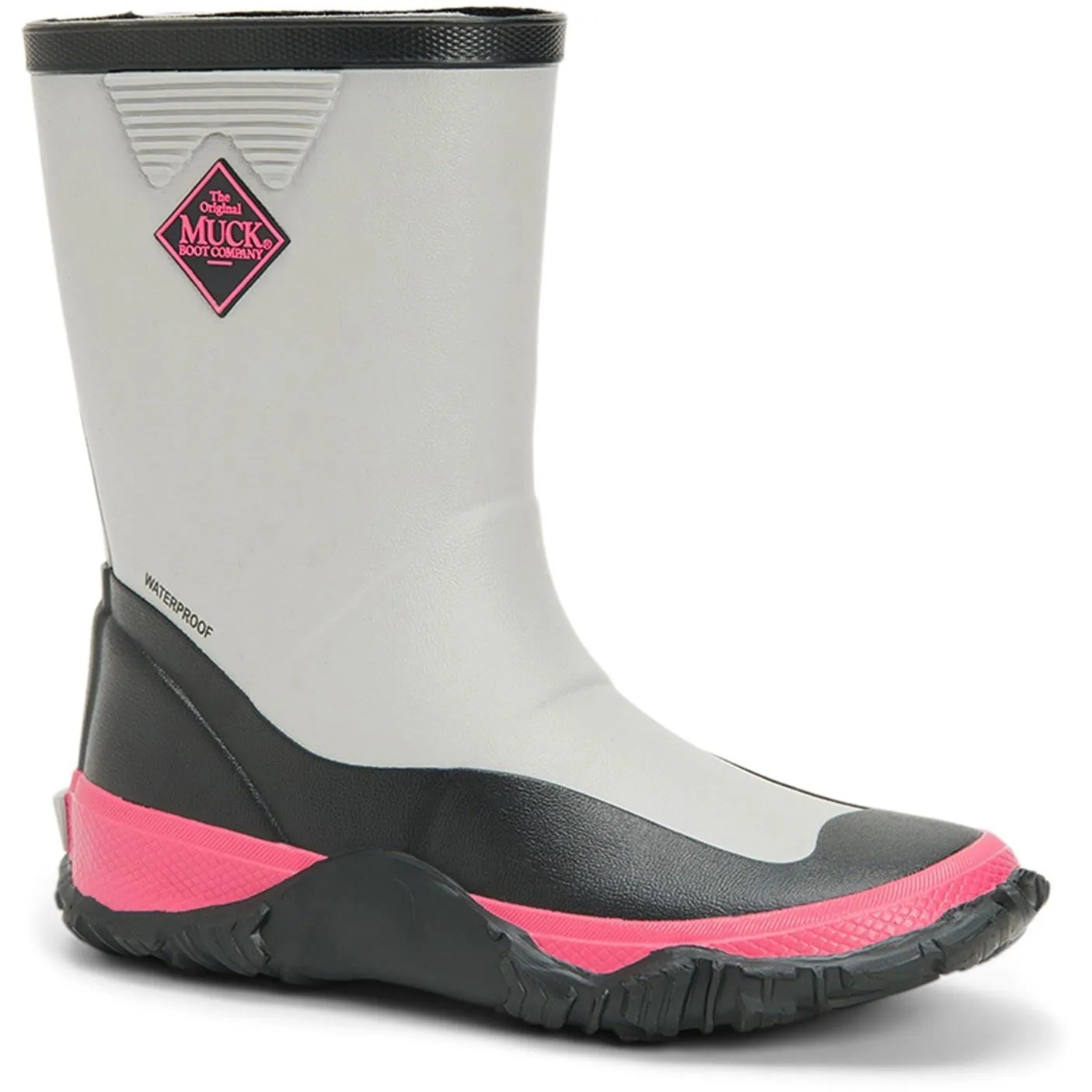 Muck Boots Forager Kid's Grey Rubber Unisex Childrens Wellingtons