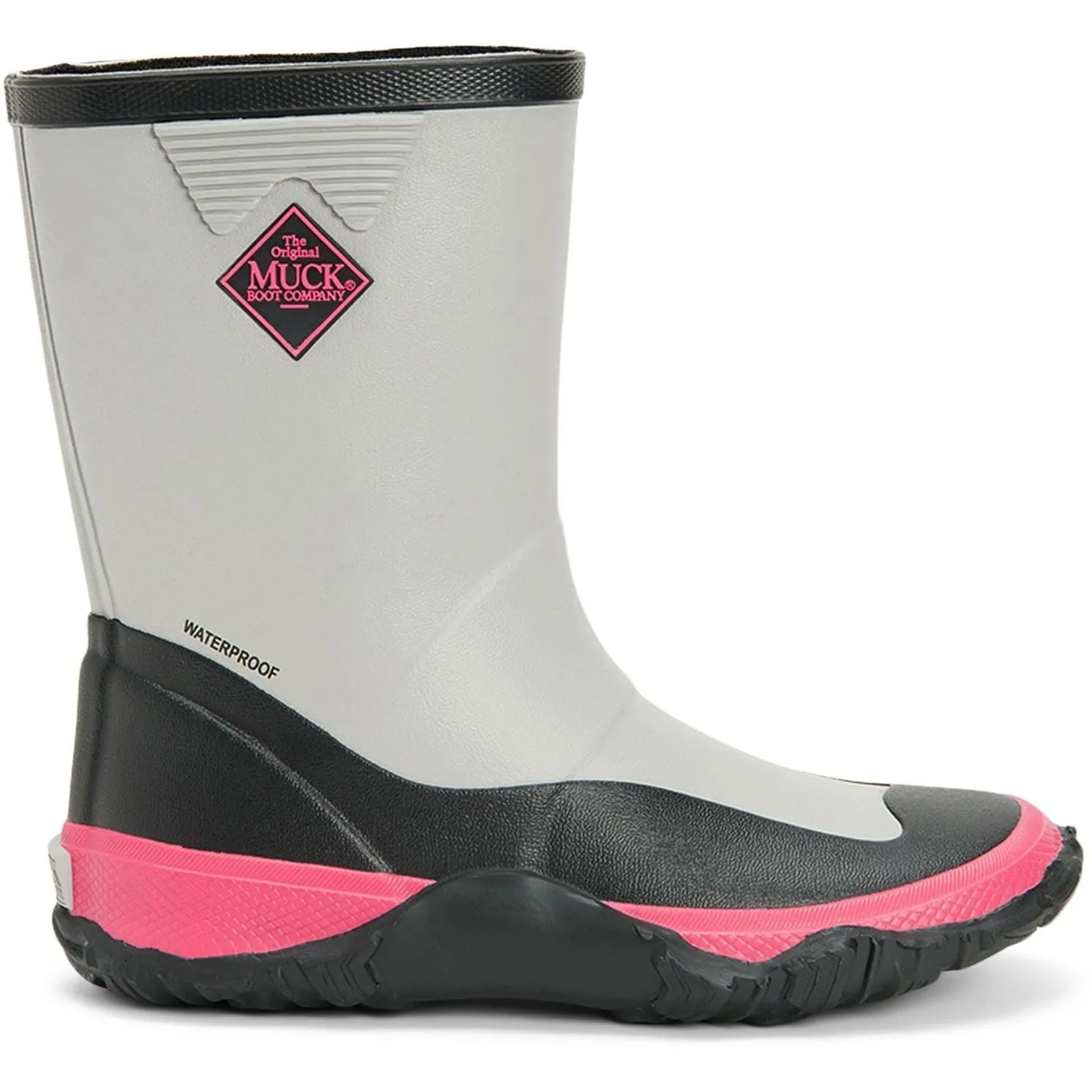 Muck Boots Forager Kid's Grey Rubber Unisex Childrens Wellingtons