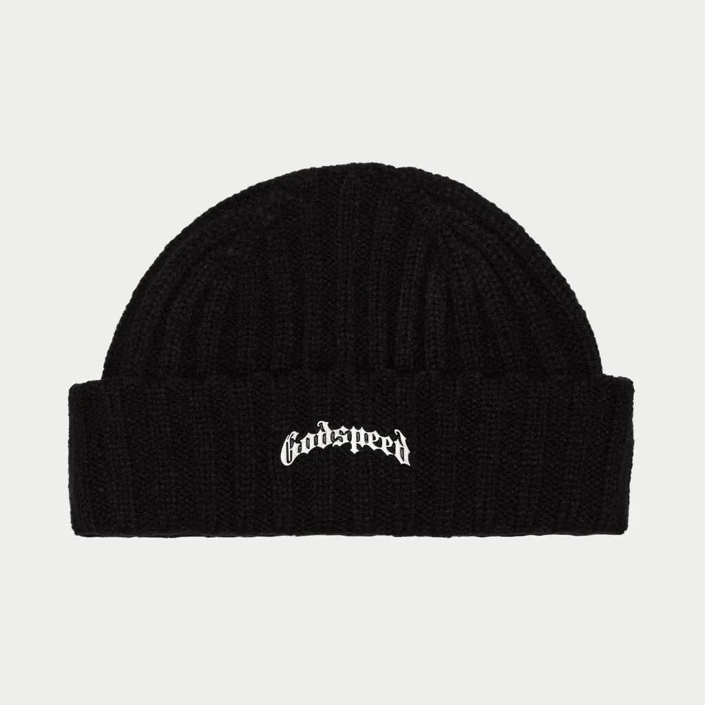 Og Logo Emblem Beanie (Black) - GOGLEBBLK