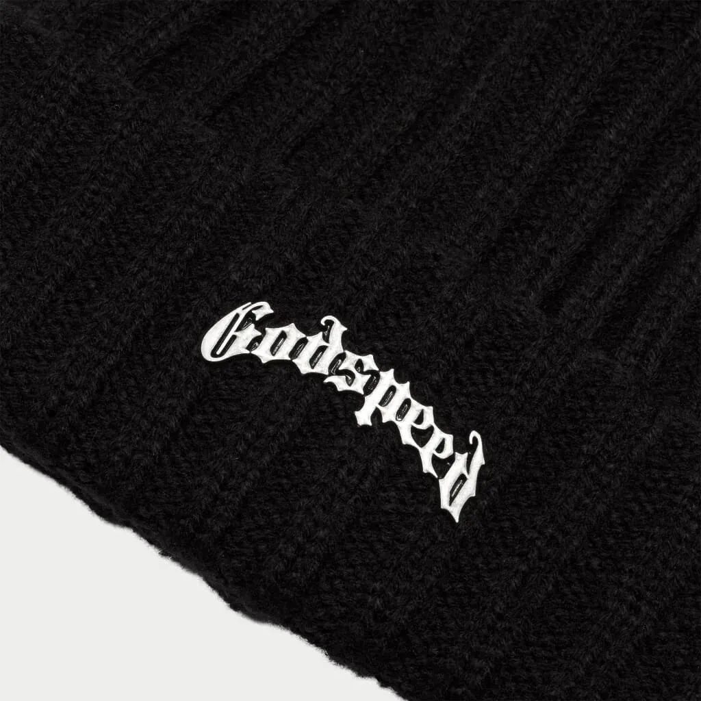 Og Logo Emblem Beanie (Black) - GOGLEBBLK