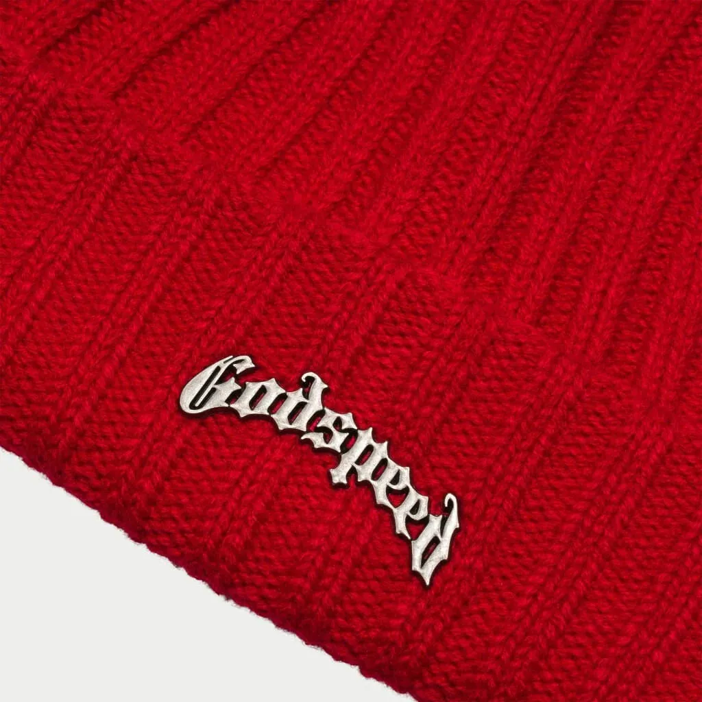 Og Logo Emblem Beanie (Red) - GOGLEBRED