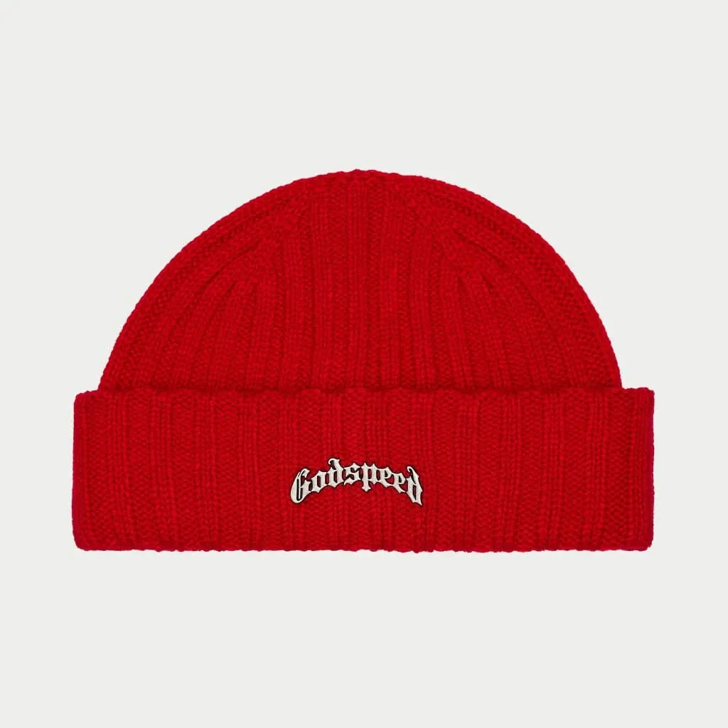 Og Logo Emblem Beanie (Red) - GOGLEBRED