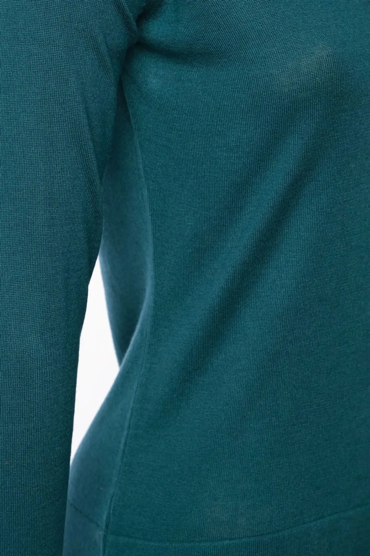 Peacock Silk and Cashmere Aleyna Buttoned Women's Cardigan