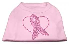 Pink Ribbon Rhinestone Shirts Light Pink XXXL (20)