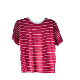 Red striped soft T shirt