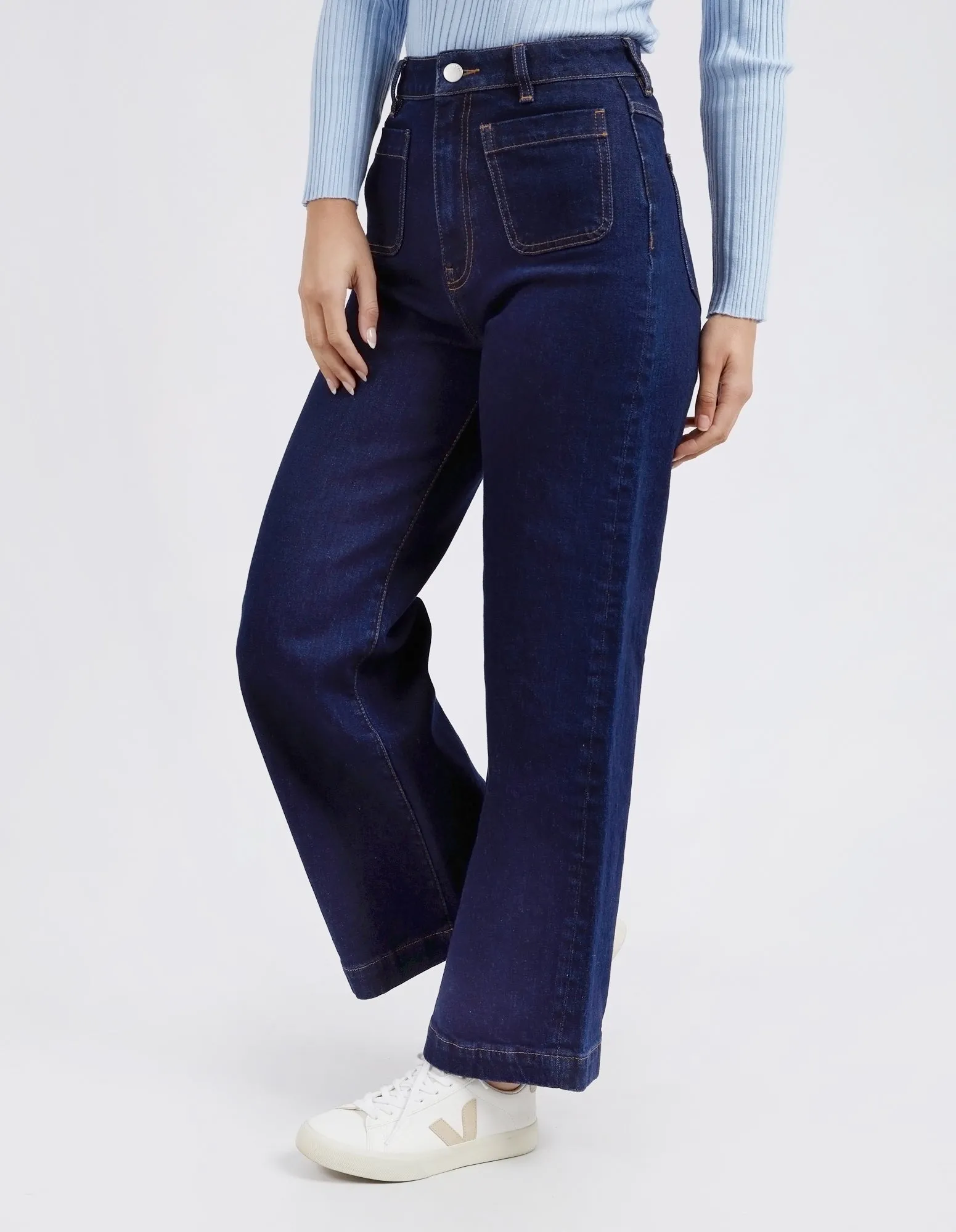 Sarah Wide Leg Jeans - Dark Denim