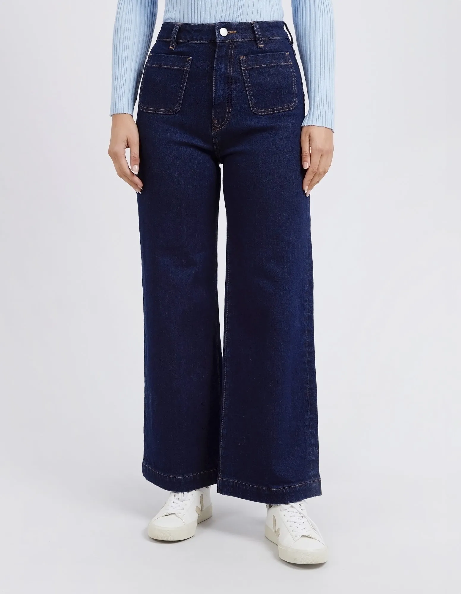 Sarah Wide Leg Jeans - Dark Denim