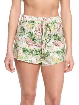 Satin Sleep Drawstring Short French Garden Sale