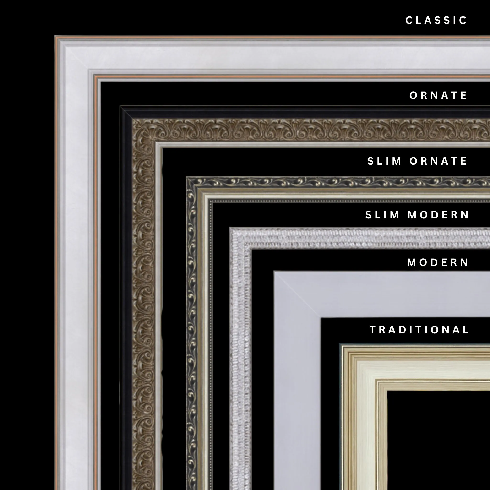 Silver 25x23 Picture Frame Ornate Traditional Classic Antique