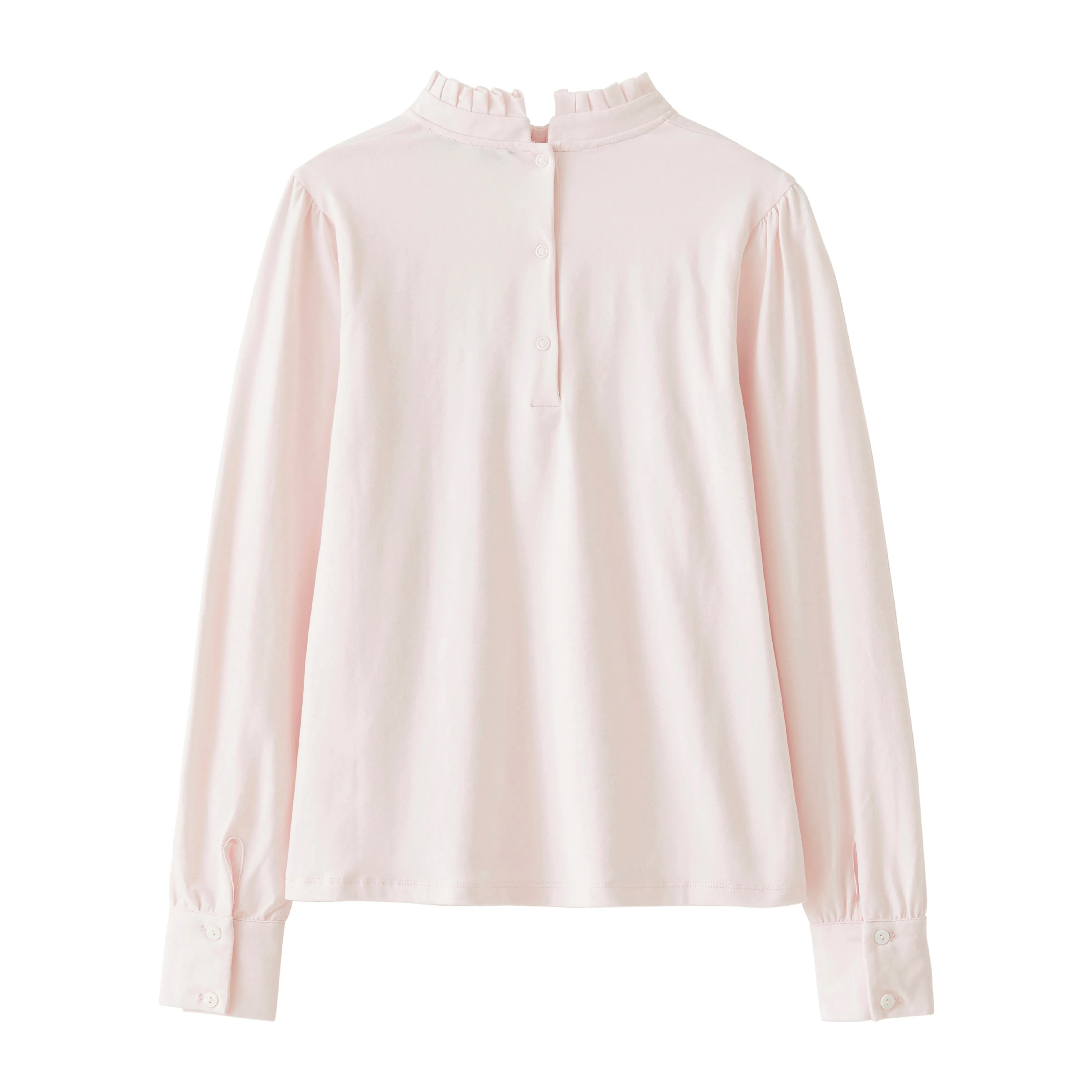 Startsmart Pink Ruffle Collar Blouse