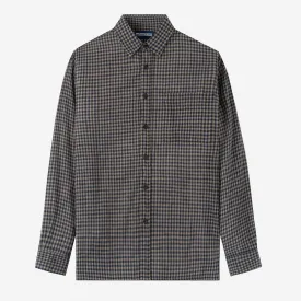 Summer Classic Long Sleeve Shirt - Navy Brown Square