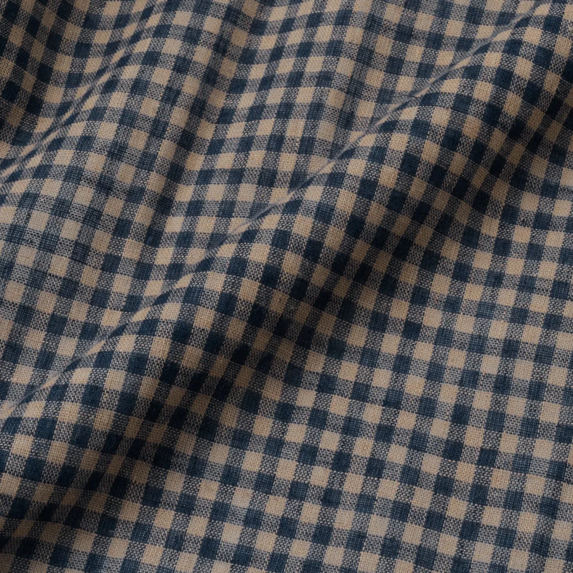 Summer Classic Long Sleeve Shirt - Navy Brown Square