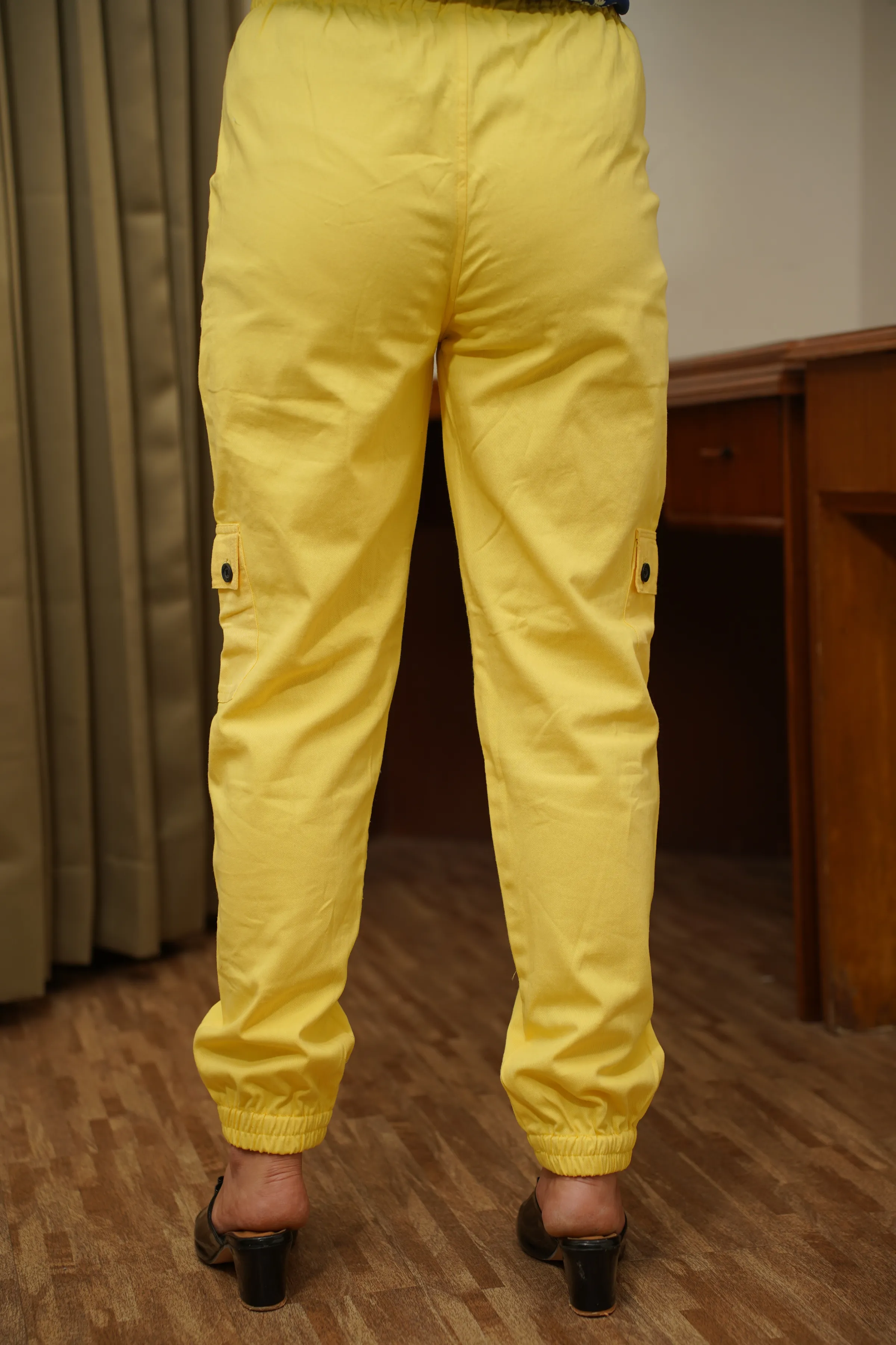 Sunshine Citrus Cotton Cargo Pants