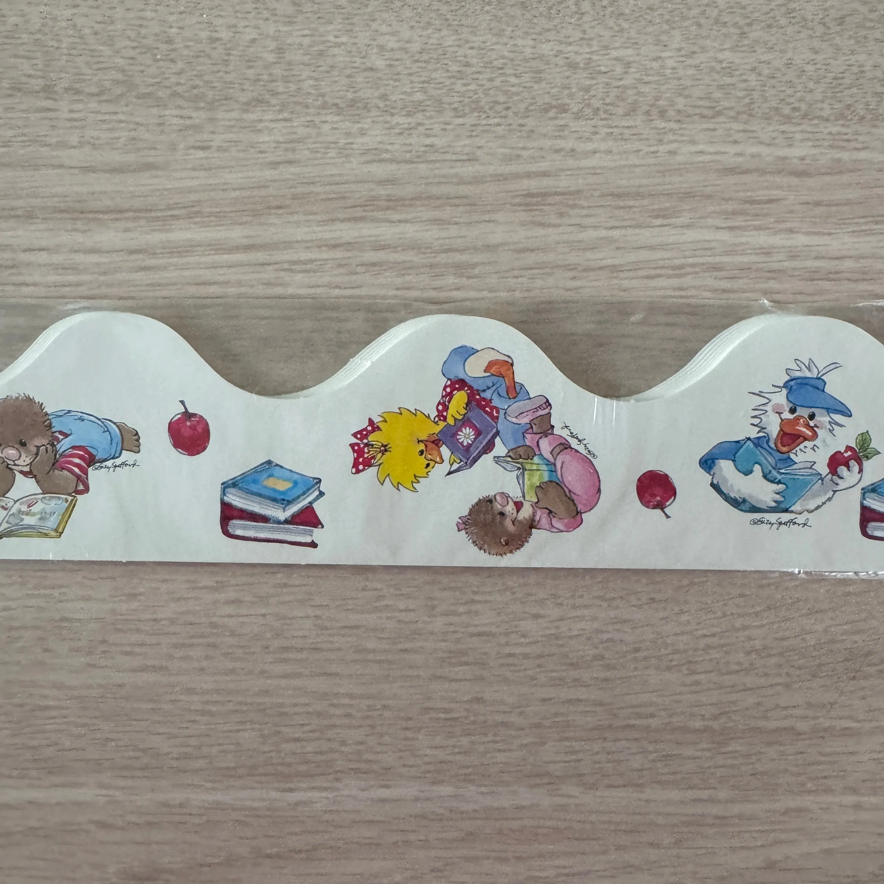 Vintage New Suzy's Zoo 12 CT School Deco Trim Border Strips READING 2" x 37 FT Window Wall Bulletin Board Door Teacher Classroom Product