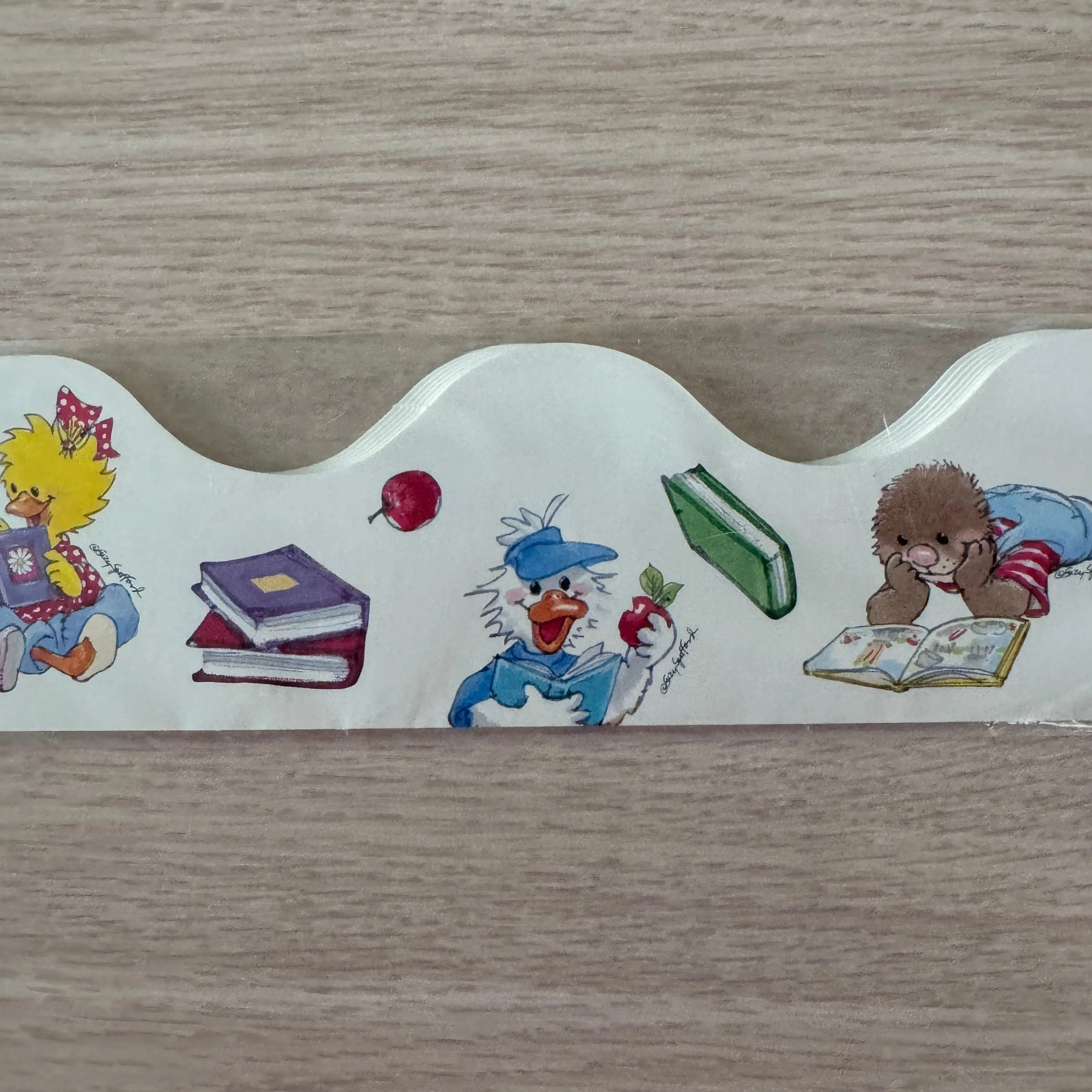 Vintage New Suzy's Zoo 12 CT School Deco Trim Border Strips READING 2" x 37 FT Window Wall Bulletin Board Door Teacher Classroom Product