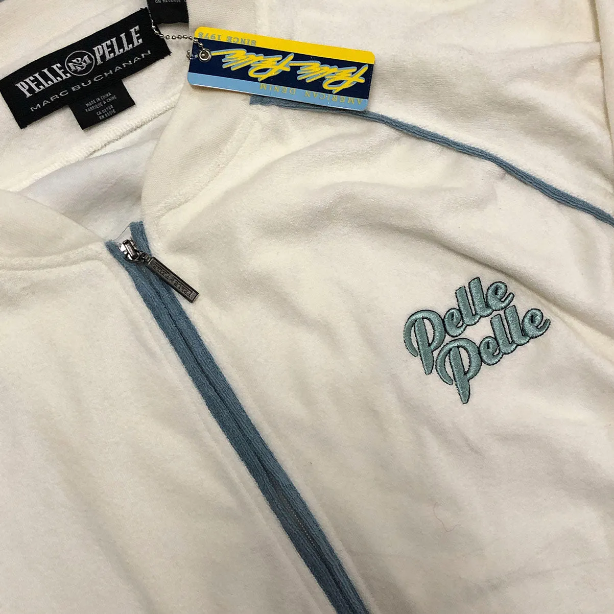 Vintage Velour Pelle Pelle Matching Sweat Suit NWT XL