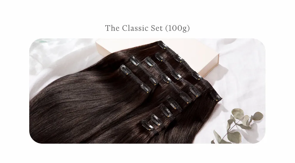 Warm Blonde Highlighted, 16" Classic Clip-In Hair Extensions, F60/27A | 100g