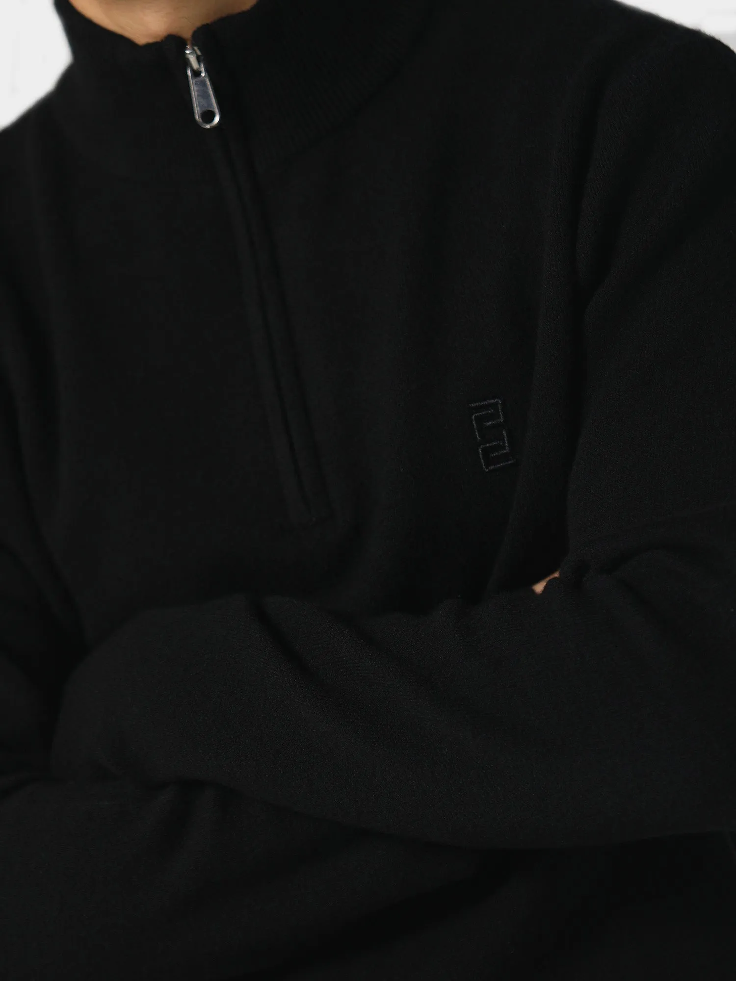 Warrin Jet Black Knitwear
