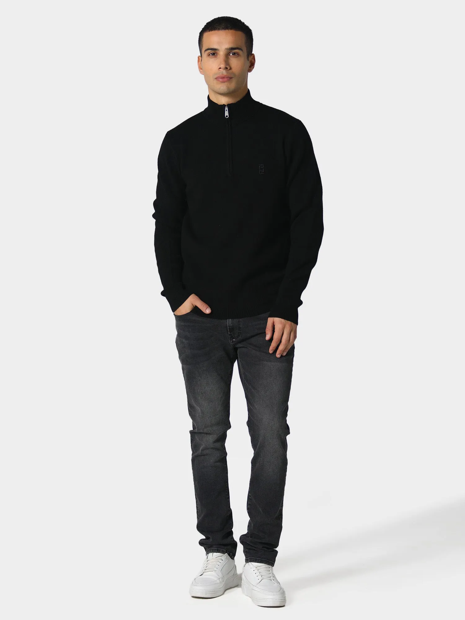 Warrin Jet Black Knitwear