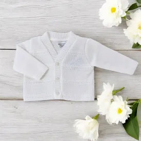 White Knitted Cardigan