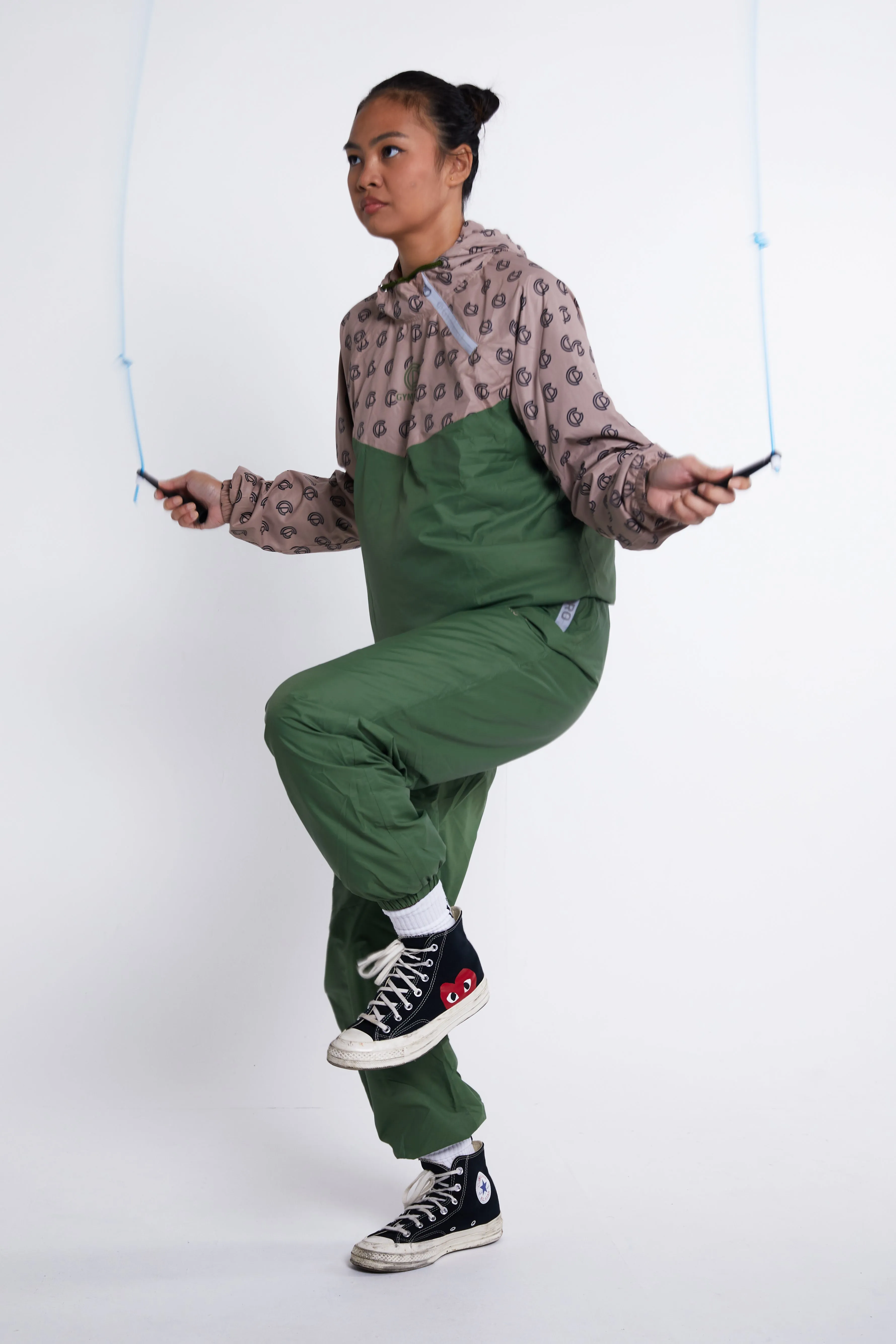 Womens - Hybrid Performance Sweat Suit - Green/Print