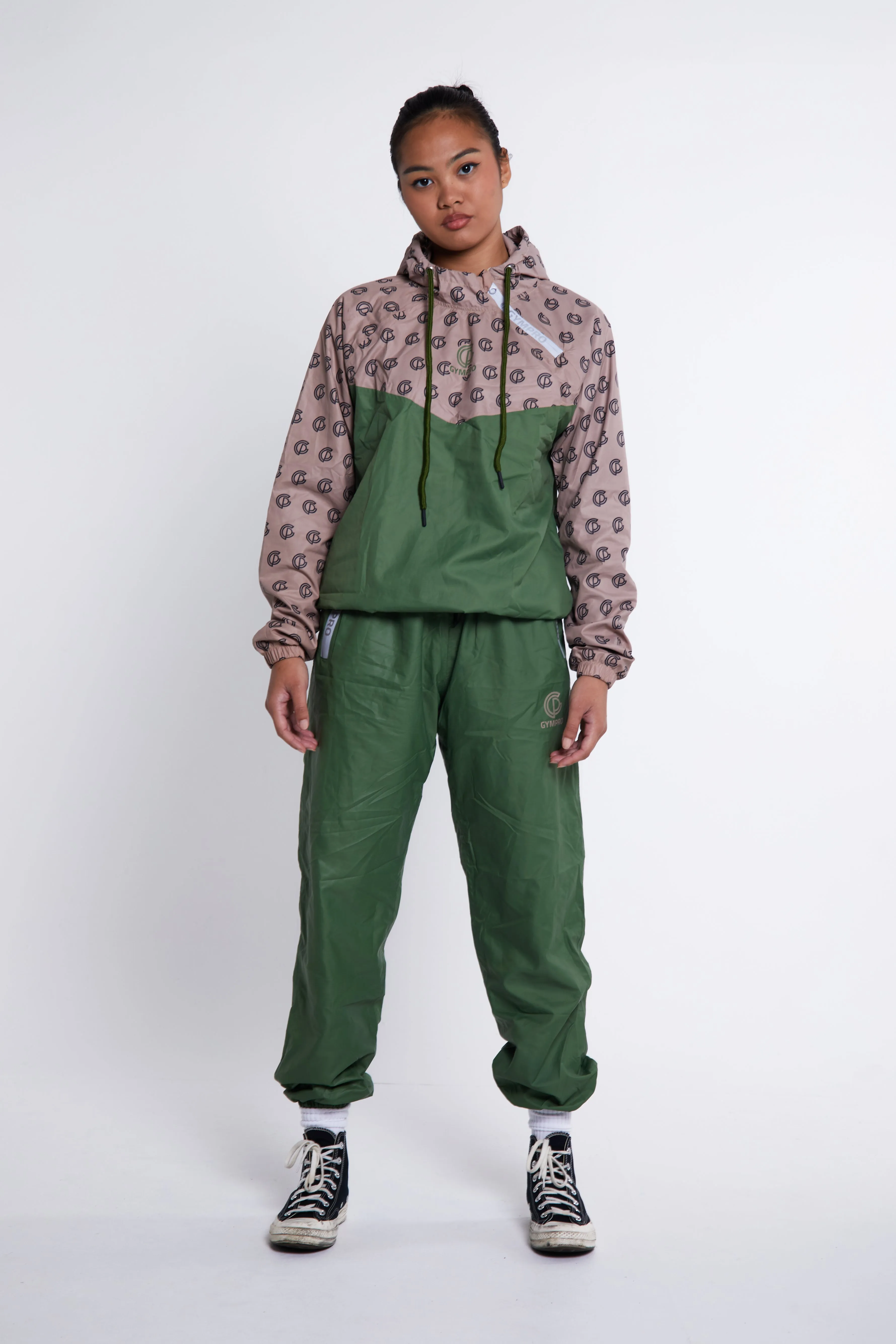 Womens - Hybrid Performance Sweat Suit - Green/Print