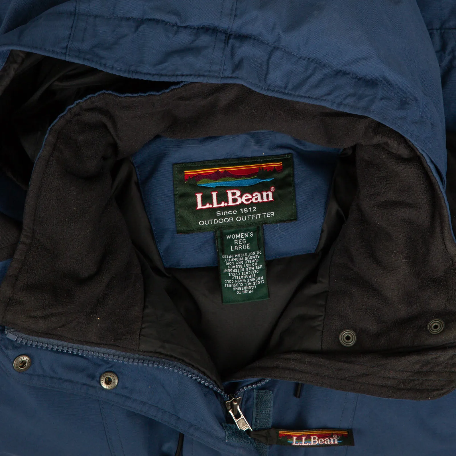 WOMEN'S VINTAGE 1990S L.L.BEAN HOODED FULL ZIP JACKET - LARGE