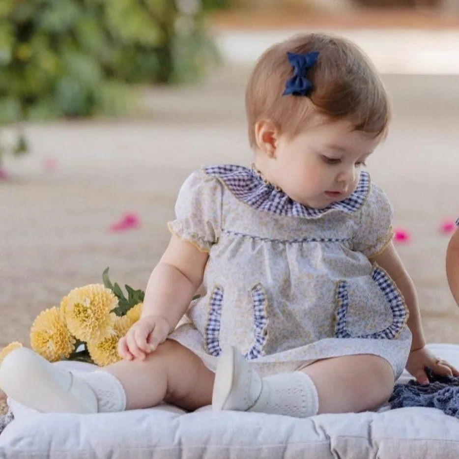 Yellow Floral Dress & Bloomers