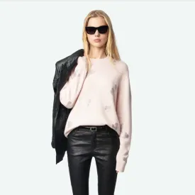 Zadig & Voltaire Pravis Rain Strass Sweater - Pearly
