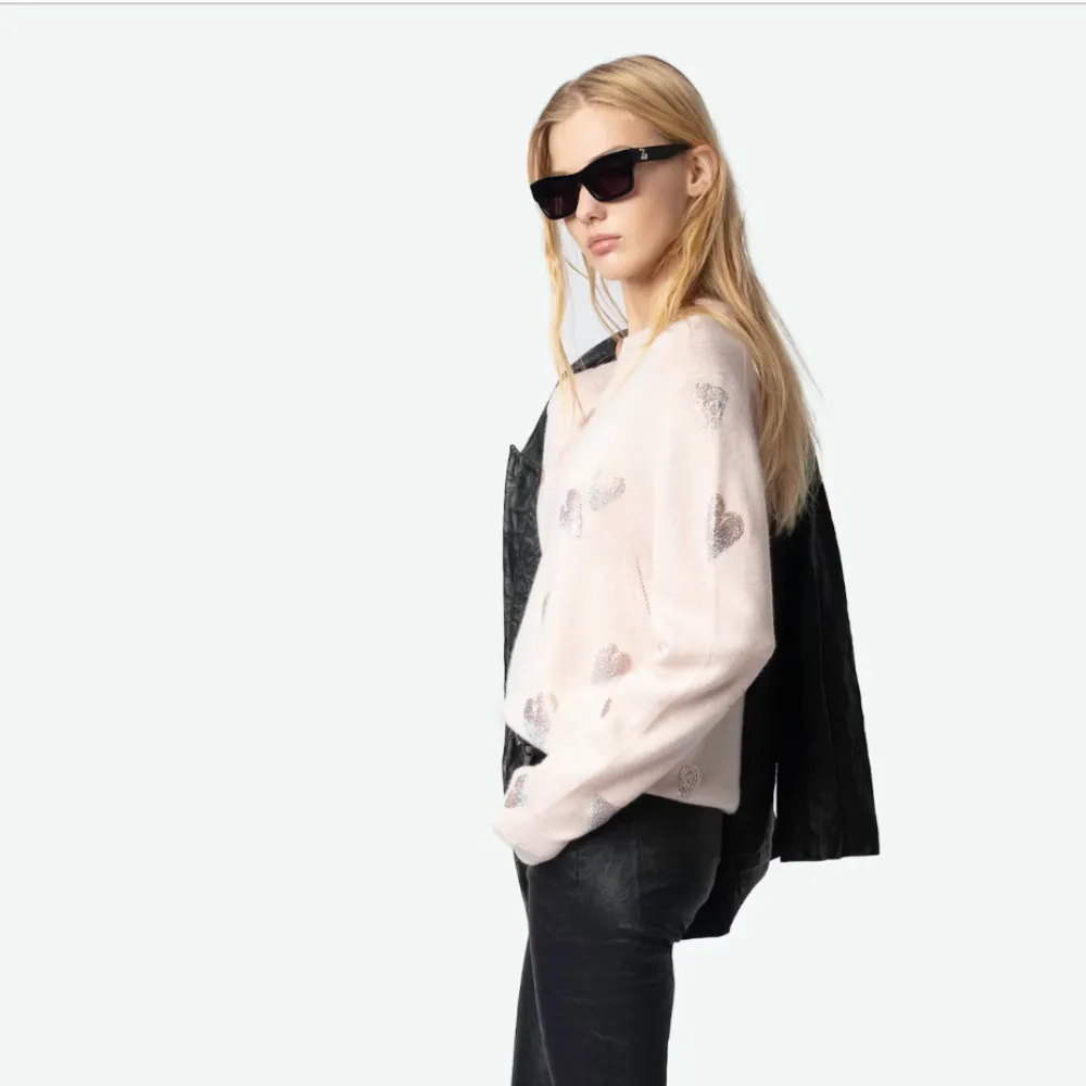 Zadig & Voltaire Pravis Rain Strass Sweater - Pearly